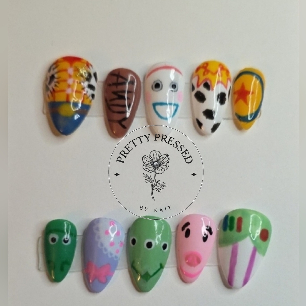 Toy Story Themed Press-On Nails Set